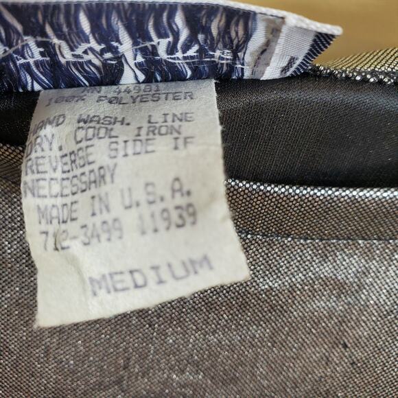 Vintage Metallic 3/4 Blouse Women's Size M - Picture 4 of 11